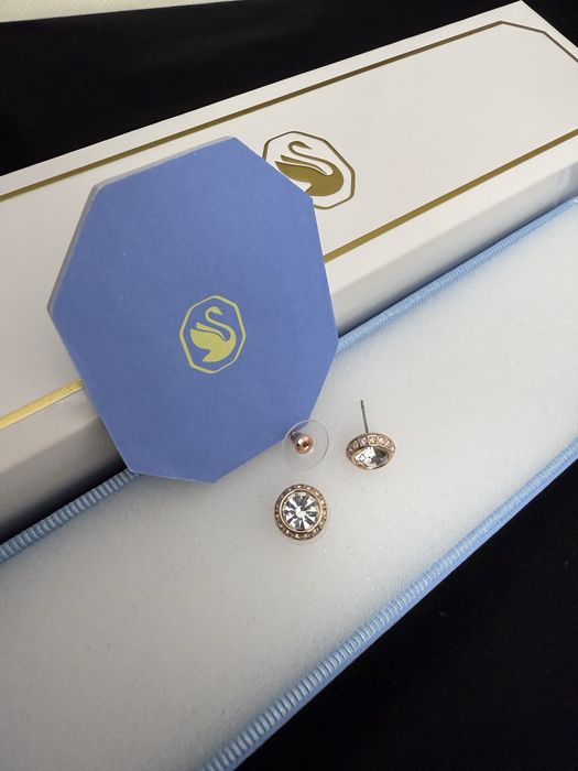 Cercei swarovski rose gold