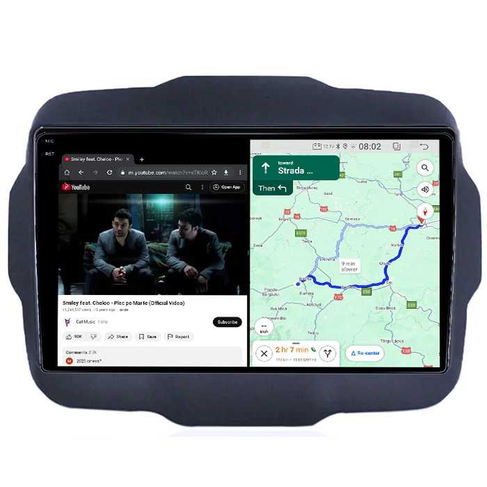 Navigatie Jeep Renegade 2016-2018, 4GB RAM/64GB ROM, Android 14
