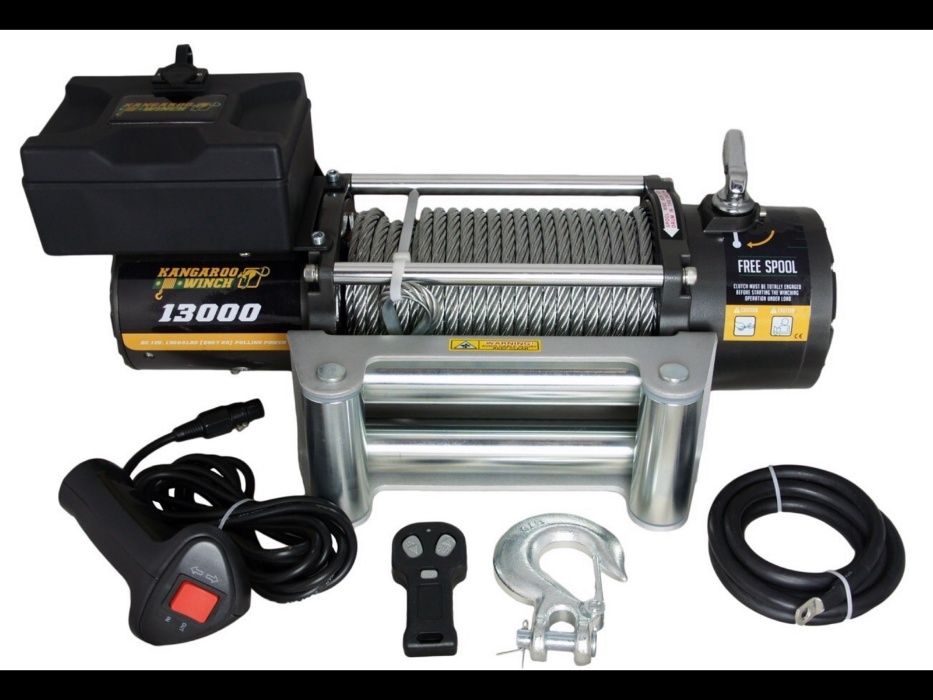 Troliu electric K 13000 Kangaroo Power Winch 5907kg 12V Platforma 4x4