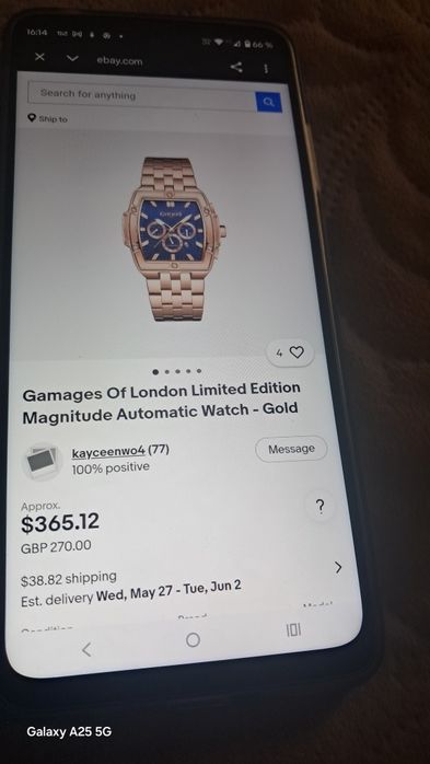 Vand ceas Gamages Automatic Nou