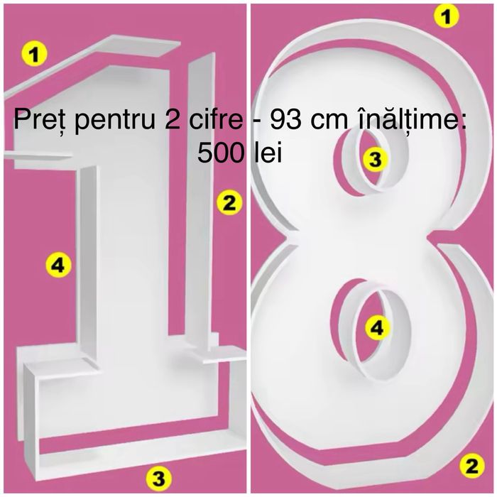DE VANZARE - Aranjamente/Bolta/Decoratiuni/Cifre 18/ Cuburi Baby