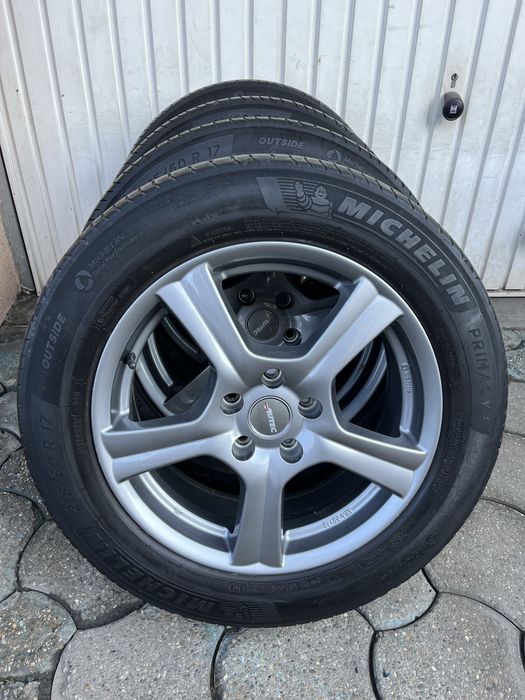 Jante aliaj 5x112mm, anvelope vara 215/60 R17, VW Tiguan, Audi Q3, Seat, Skoda