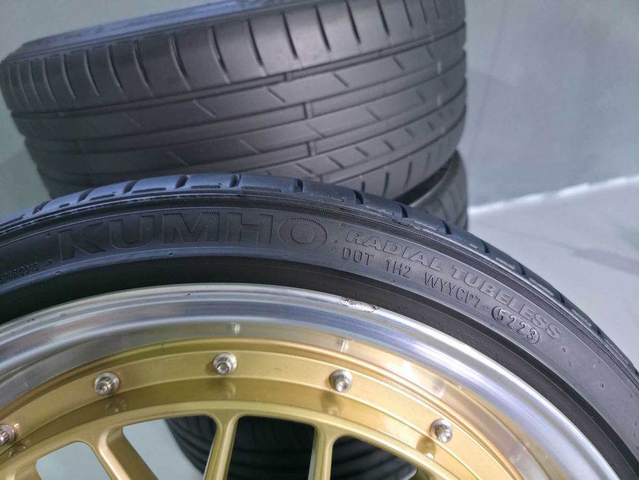 4 ROTI JANTE + Anvelope VARA - 225/35/19 - 5x112 8.5J ET 45 - MBD Desing - VW Golf Passat Scirocco / Mercedes / BMW / Skoda Cupra CA NOI