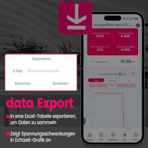 TONGOU WiFi електромер 50A LCD Smart Switch