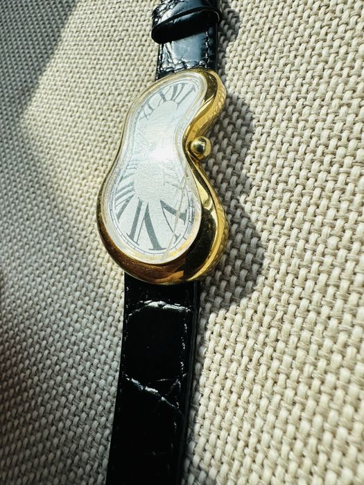 Salvador Dali Exaequo Softwatch Gold Plated Watch ! Anii 90' vintage