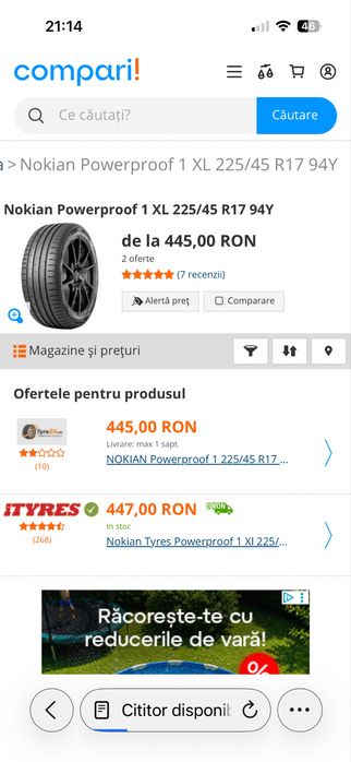 Nokian PowerProof XL 225/45 R17