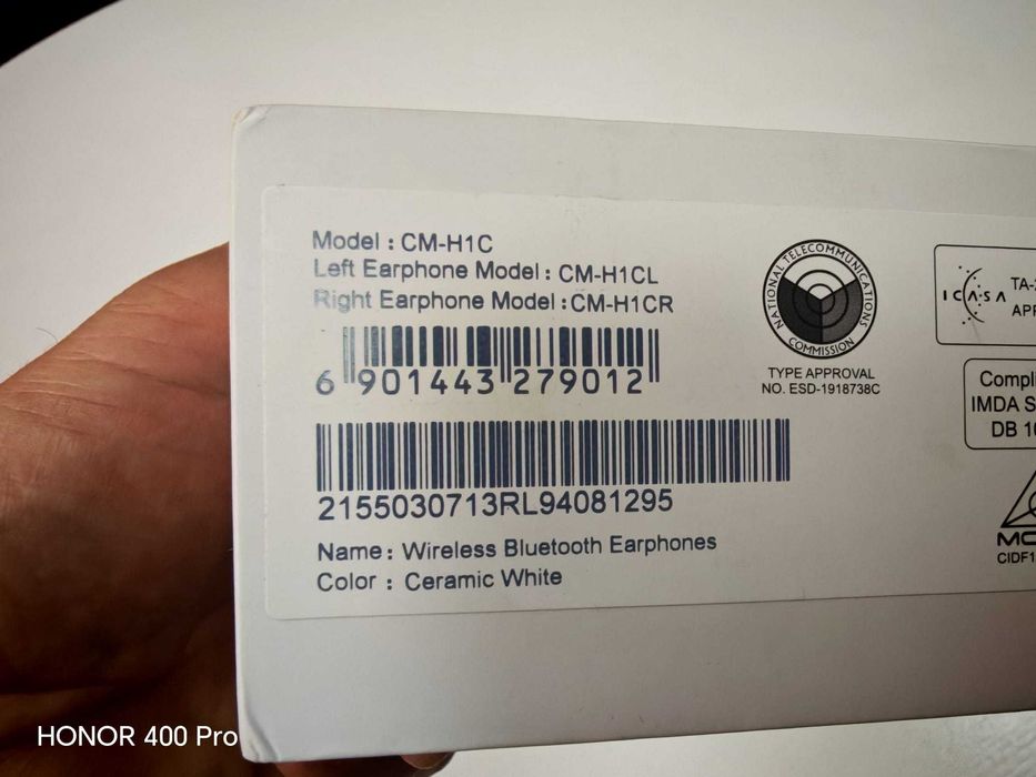 Huawei FreeBuds Lite Bluetooth Handsfree Căști cu Rezistență la Transpirație IPX4, impecabile