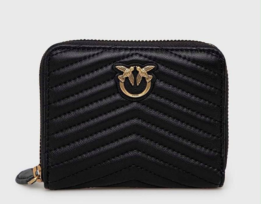 Портфейл Pinko Бял/Черен