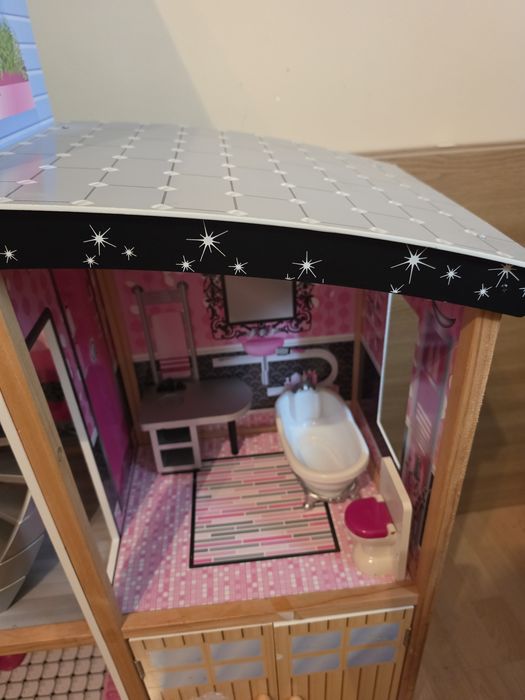 Casuta lemn papusi Kidkraft Sparkle Mansion