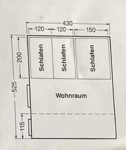 Brandt Big Vario 390 cort mare de 20 mp, 4 camere, import Germania NOU