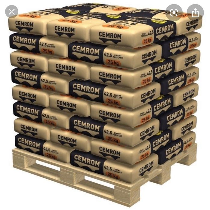 Ciment la sac si la palet