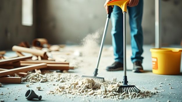 Уборка мусора после ремонта