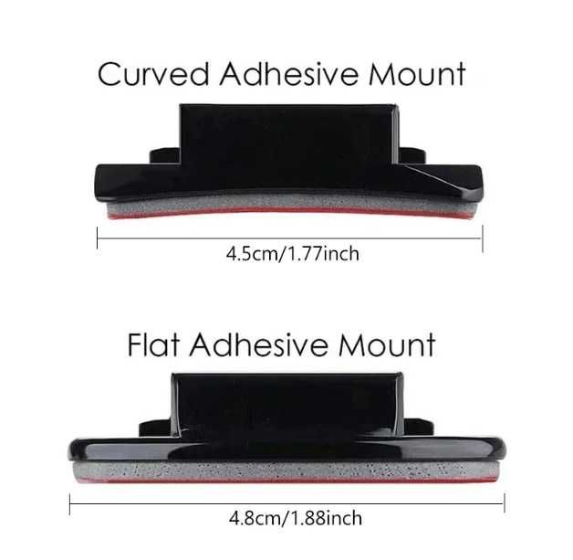 Самозалепваща плоска и извита стойка за GoPro Hero, Insta360, SJCAM,