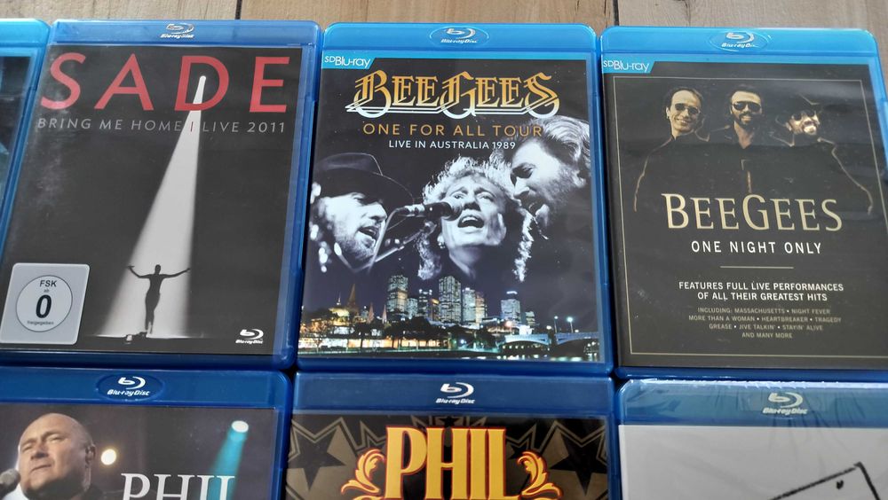 Lot Blu-ray Diana Krall Sade Michael Bolton Phil Collins Genesis etc