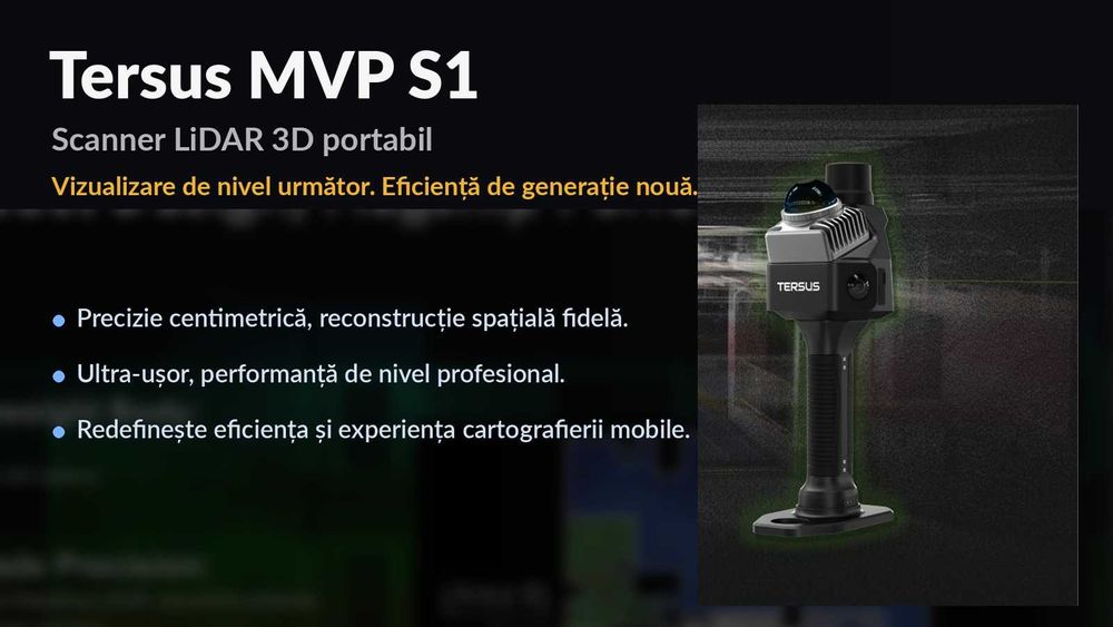Pachet Tersus MVP S1 scanner LiDAR 3D si LUKA GNSS RTK cu reducere