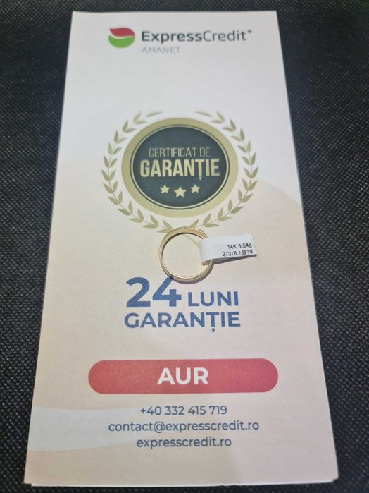 Inel Aur 14K (Ag18 Tutora b.27316) Garantie 2 ani!