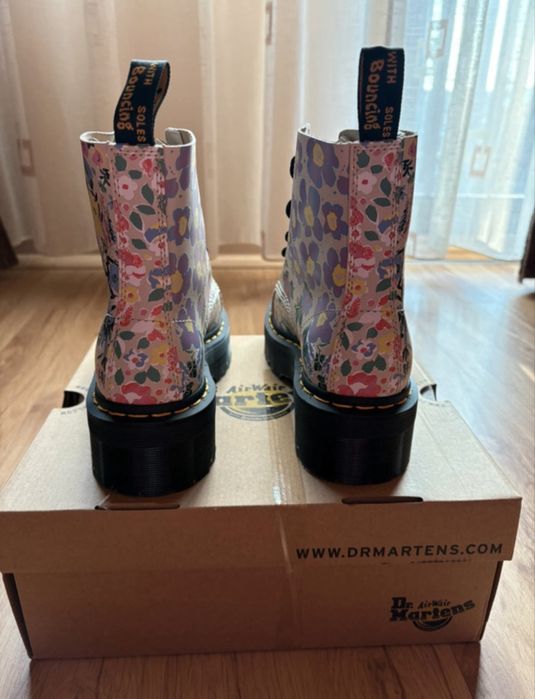 Dr. Martens Sinclair cizmă platform combinație florală