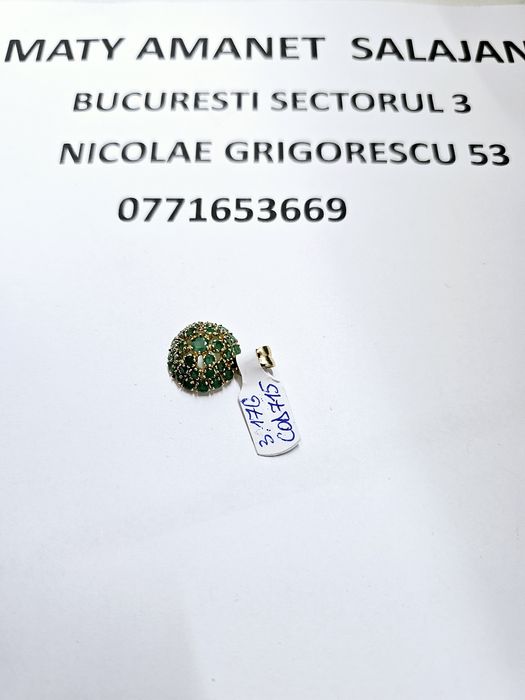 Vand pandantiv din aur 14 k 3.17 g cod 715