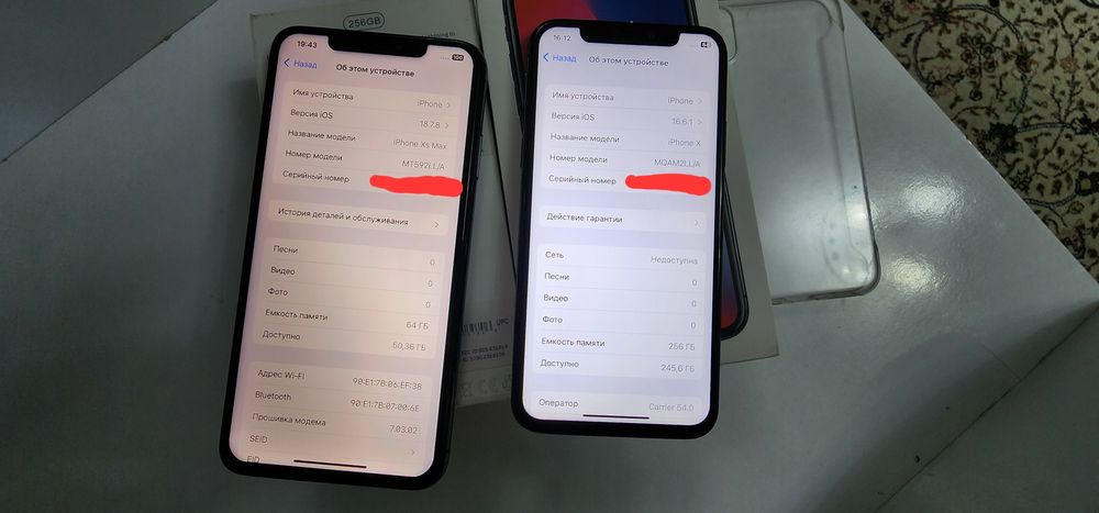 Iphone Xs Max LL/A 64GB Face ishlidi Ideal Holati