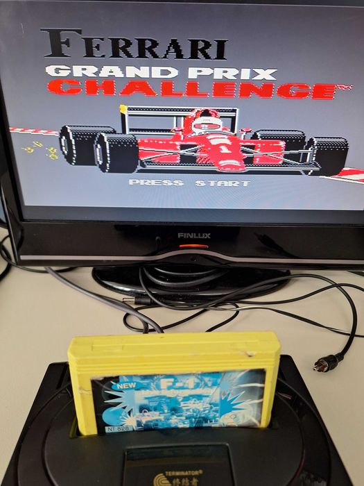 Caseta galbena cartridge video game F1 Ferrari Grand Prix Challenge