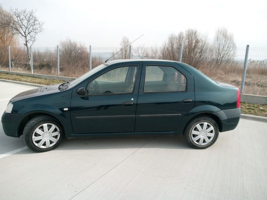 Vand Dacia Logan verde cameleon 1.6 mpi, 8v, 2006, full cu abs, oglinzi si geamuri electrice
