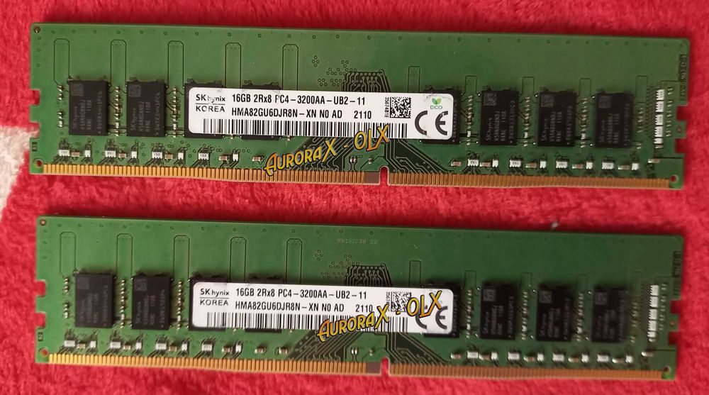 Memorie RAM PC calculator DDR4 16GB hynix desktop 3200, posibil kit 32GB din 2 x 16GB