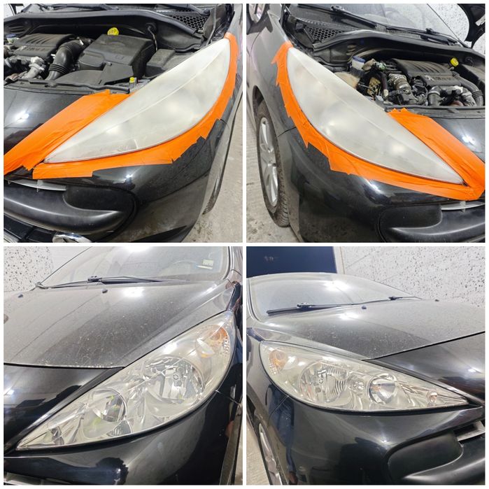 Полиране на фарове,стопове, автомобили.