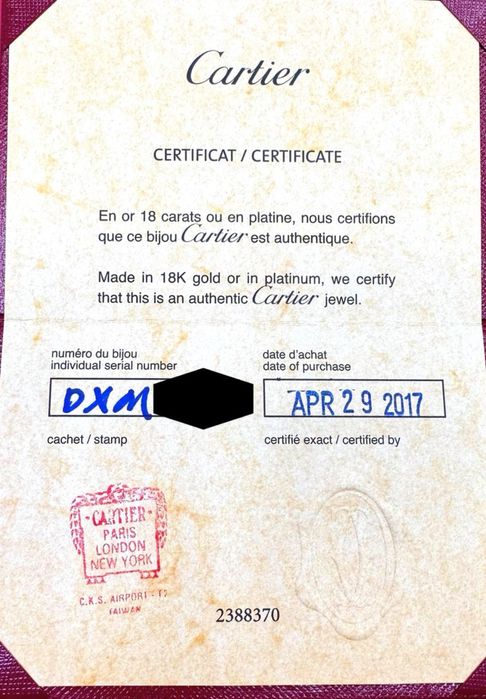 Cartier Trinity оригинална гривна