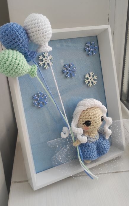 Ръчно изработена Рамка Frozen- Елза