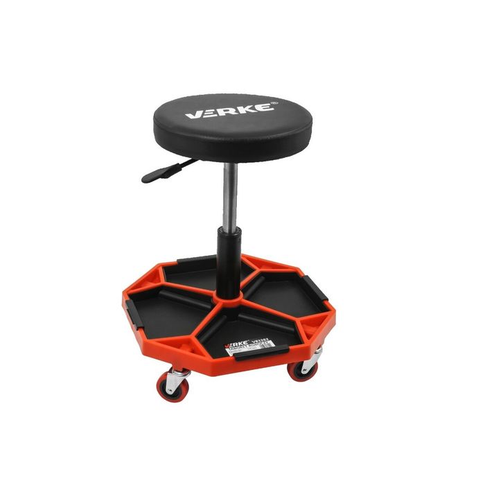 Taburet, scaun pentru atelier cu sertar, 30x55cm 135kg, Verke