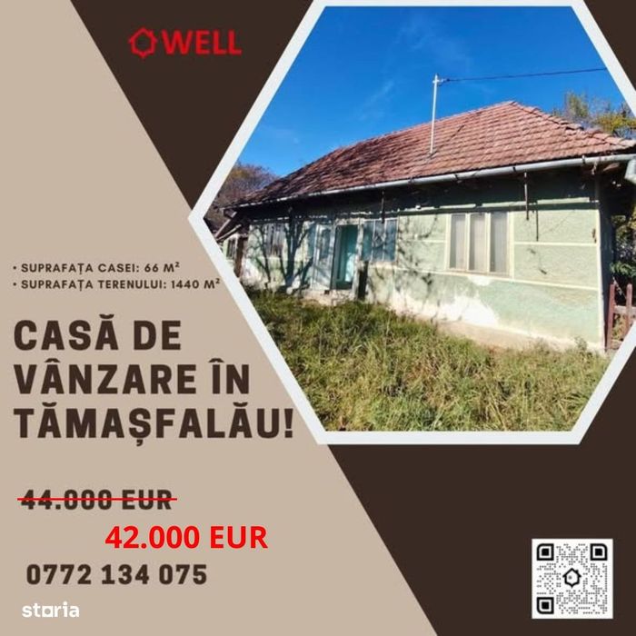 Casă de vânzare în Tămașfalău!
