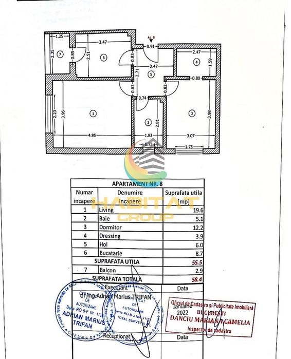 Apartament 2 camere- mobilat si utilat+ boxa si parcare