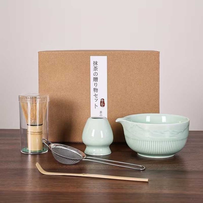 Сет за японски чай матча Matcha 6 броя комплект -  7 цвята
