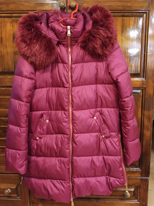 Дамско яке, размер S,цвят бордо