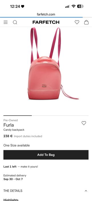 Силиконова раница furla