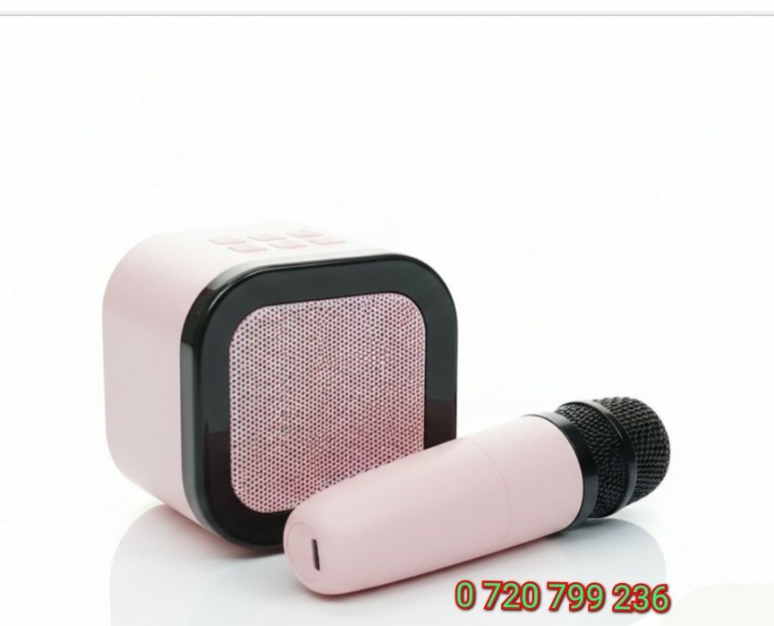 Mini sistem portabil karaoke/boxa portabila cu microfon