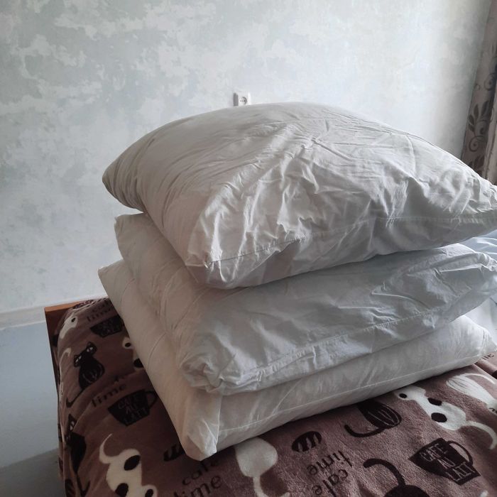 Подушки,новые, за 3 шт.(пух,перо)