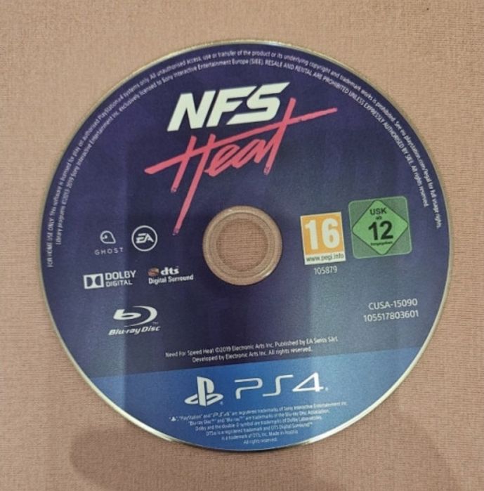 FC 24 / Need for Speed Heat / Monster Hunter World - Playstation 4