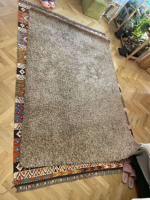 Covor pufos bej, 230cm x 170cm