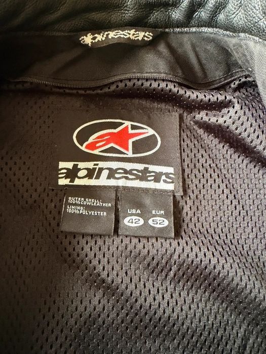 Alpinestars Leather Motorcycle Jacket Кожено Яке