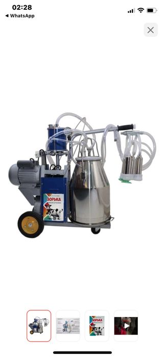 Доильный аппарат Зорька DoilZorka1 вид животного коровы