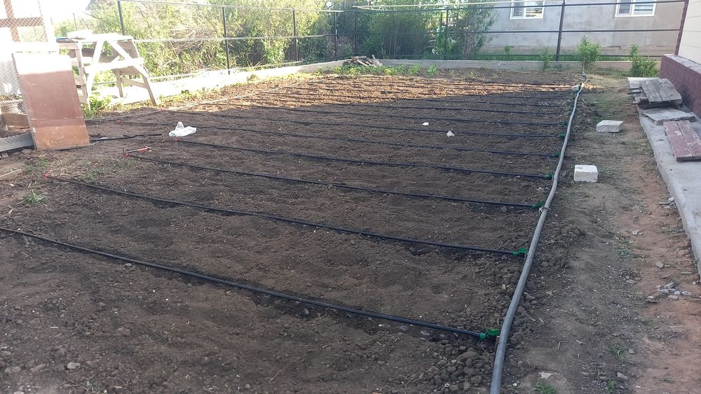 Капельный полив установка