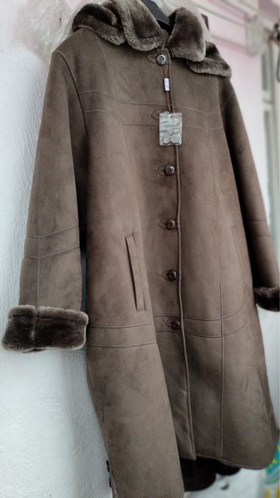 Дублёнка зимняя размер 56