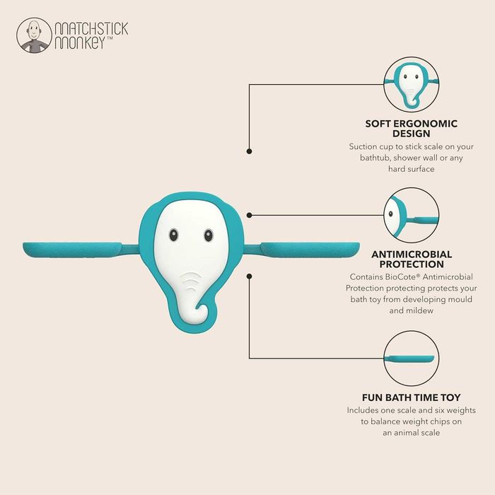 Matchstick Monkey Антимикробна сензорна играчка за баня за бебета