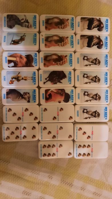 Piese domino de colecție Ice Age 4, origine Germania, din Real hiperm.