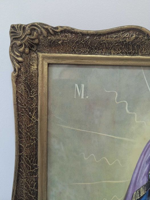 Vând icoană religioasă veche cu Maica Domnului și Pruncul