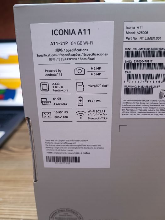 Таблет Acer Iconia A11