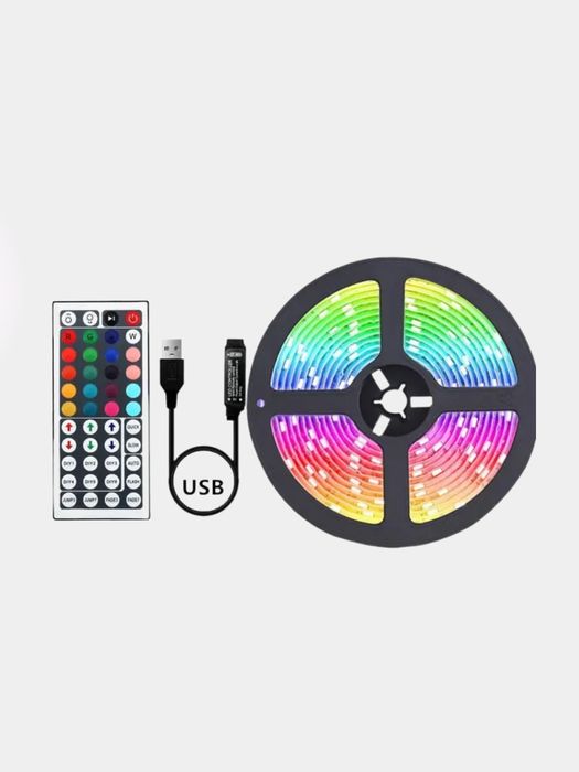 Светодиодная лента для компьютера и для помещений 5метров