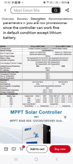 Invertor hibrid Easun Nou