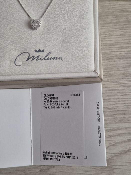 Colier din aur 18k cu diamante naturale